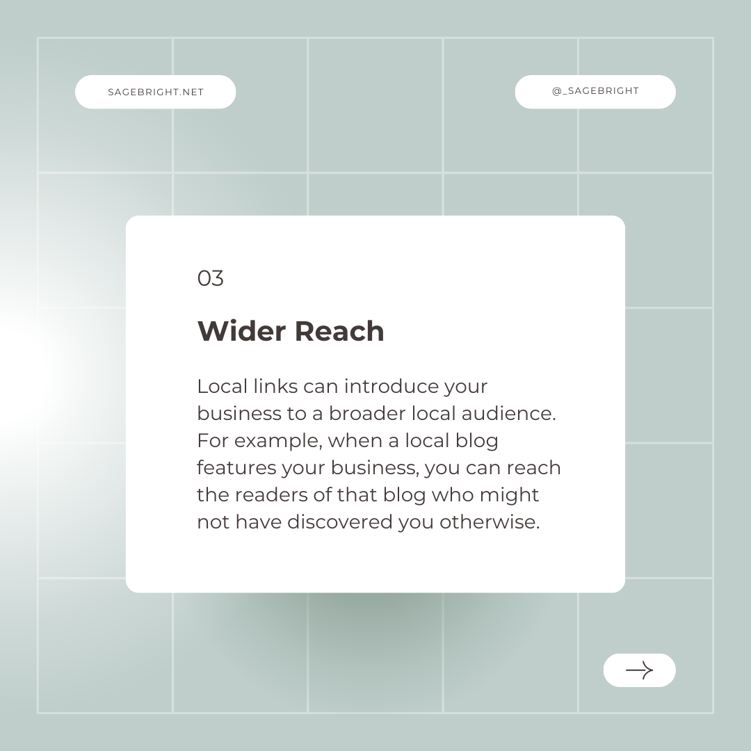 How Local Linking Helps Local SEO - Wider Reach