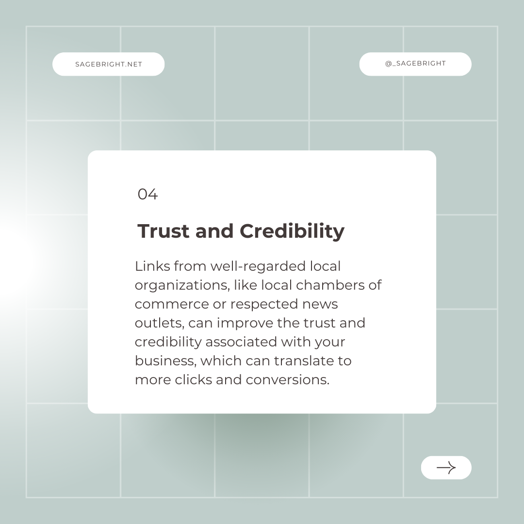 How Local Linking Helps Local SEO - Trust and Credibility