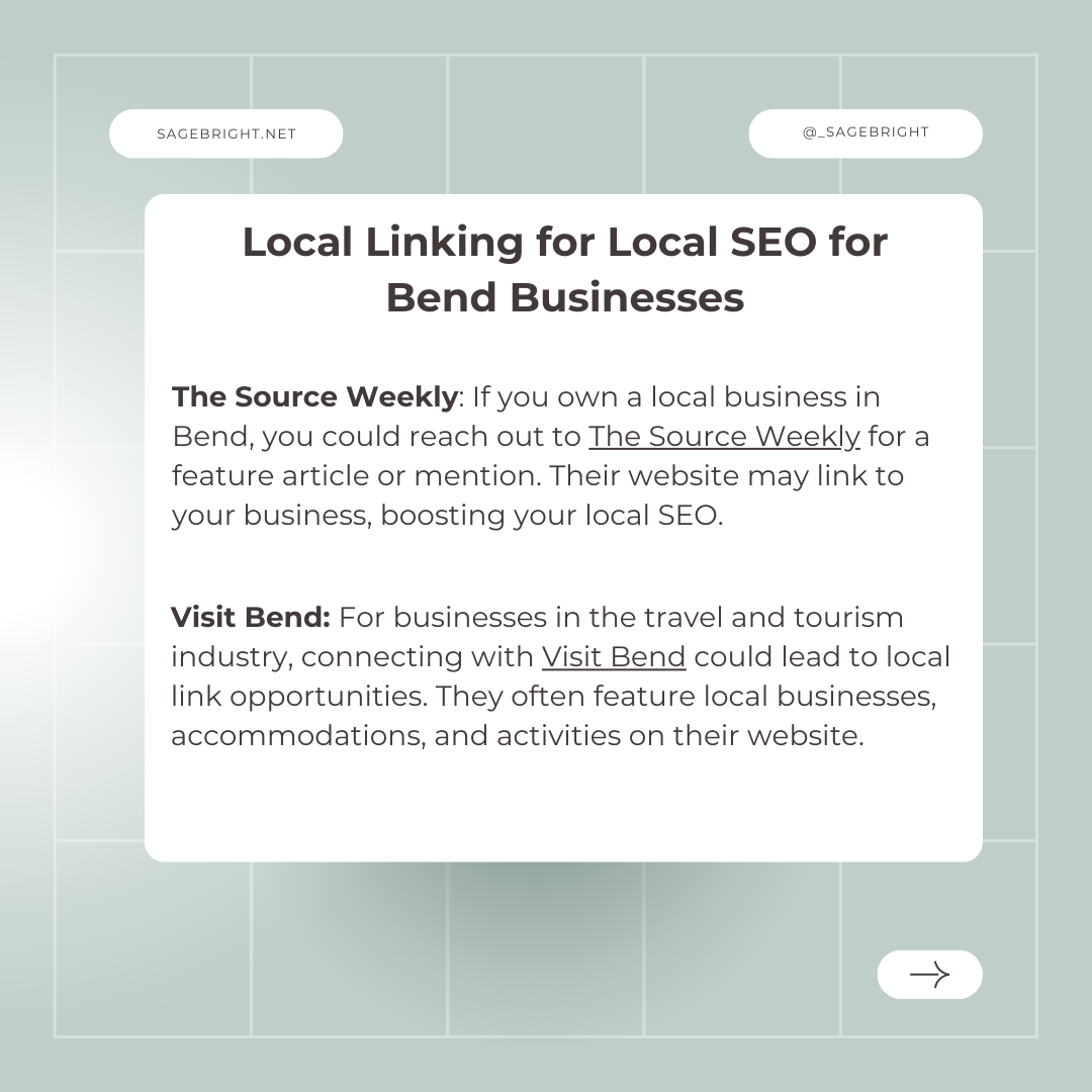Local Linking for Bend 1