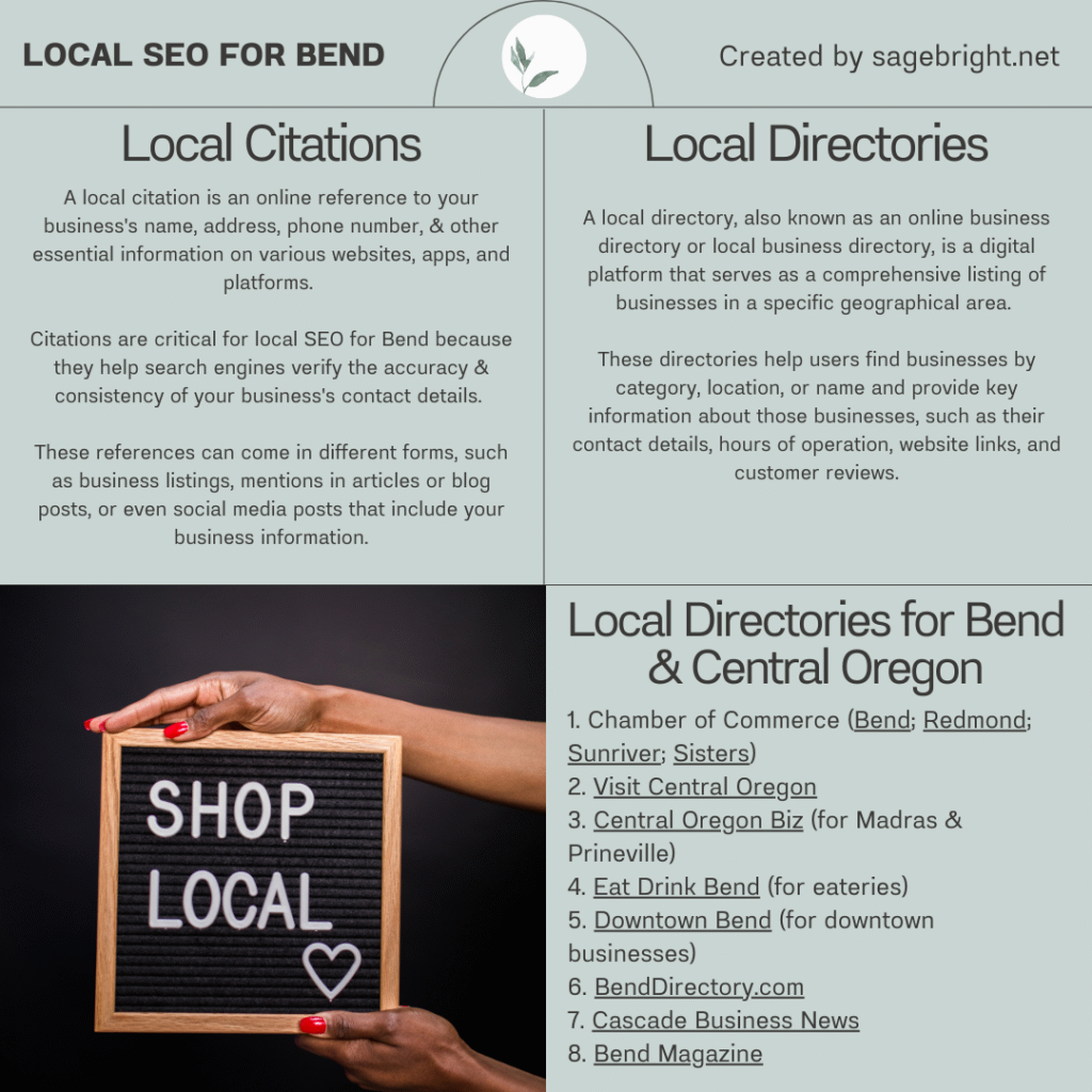 local citations & local directories for Bend